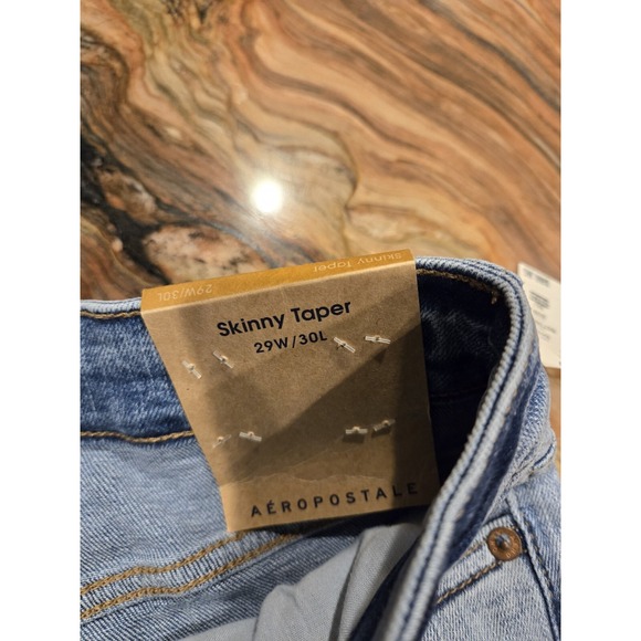 Aero jeans skinny taper 29x30  hemp denim nwt Distressed Raw Hem - Picture 8 of 11